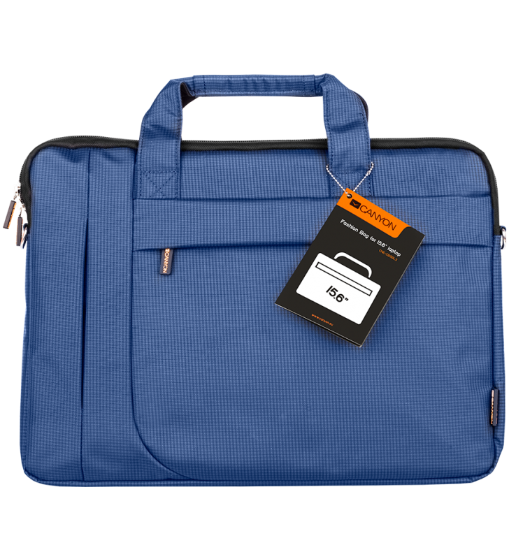 Canyon fashion toploader bag for 15.6" laptop, blue