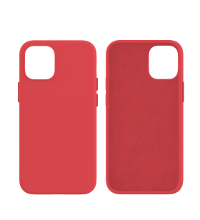 Husa de protectie next one pentru iphone 12 mini, silicon, rosu