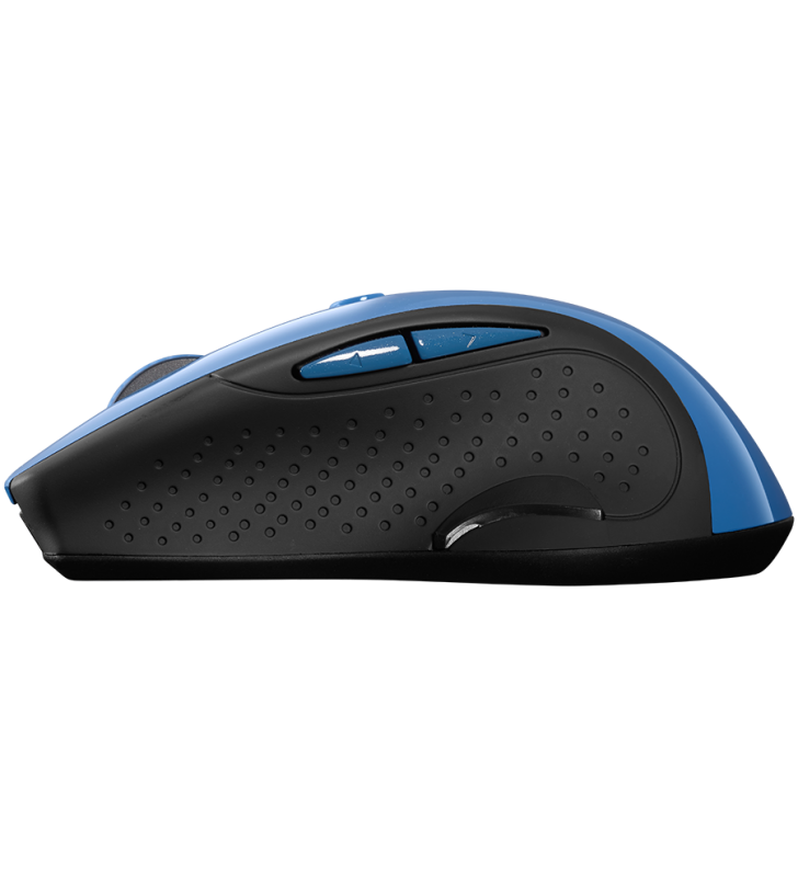 Canyon 2.4ghz wireless mouse with 6 buttons, optical tracking - blue led, dpi 1000/1200/1600, blue gray pearl glossy, 113x71x39.5mm, 0.07kg