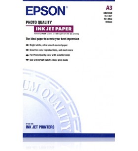 Epson photo quality ink jet paper, din a3, 104g/m², 100 sheets