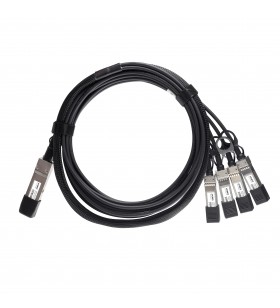 Atgbics cisco qsfp-4sfp10g-cu2m compatible 40g qsfp+ to 4x10g sfp+ direct attach copper breakout cable, 2m, passive cabluri de
