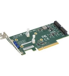 Supermicro low profile, dual nvme m.2 ssd pcie add-on card