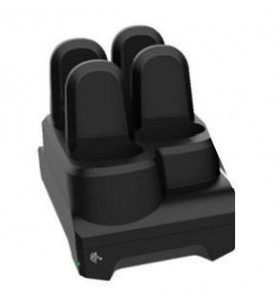 Cs6080 cordless: 4-slot device sharecradle, inductive, midnight black. includes power supply and dc line cord.