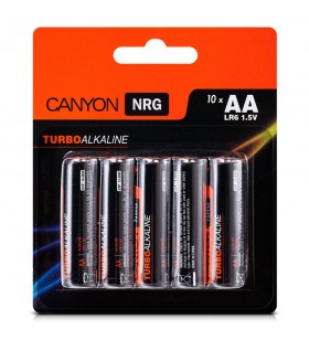 Canyon nrg alkaline battery aa, 10pcs/pack