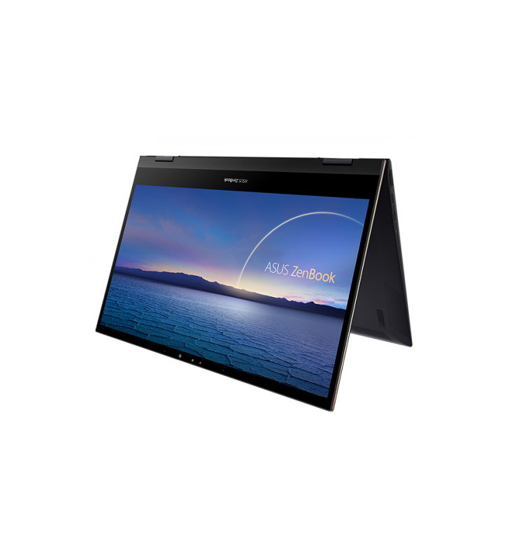 Laptop 2-in-1 asus zenbook flip s ux371ea-hr017r, intel core i7-1165g7, 13.3inch touch, ram 16gb, ssd 1tb, intel iris xe graphics, windows 10 pro, jade black + docking station asus os200