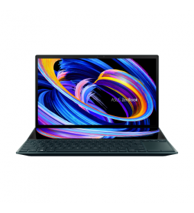 Ultrabook asus zenbook duo 14 ux482ea-hy024r, intel core i5-1135g7, 14inch touch, ram 8gb, ssd 512gb, intel iris xe graphics, windows 10 pro, celestial blue + docking station asus os200