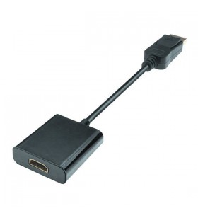 Dp 1.2 to hdmi 1.4 adapter 0.2m/black 1080p full hd gold