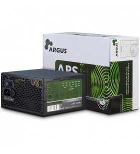 Power supply unit inter-tech argus 420w psu, efficiency 85.5%, dual rail (17a/18a), 120 mm silent fan with automatic thermal con