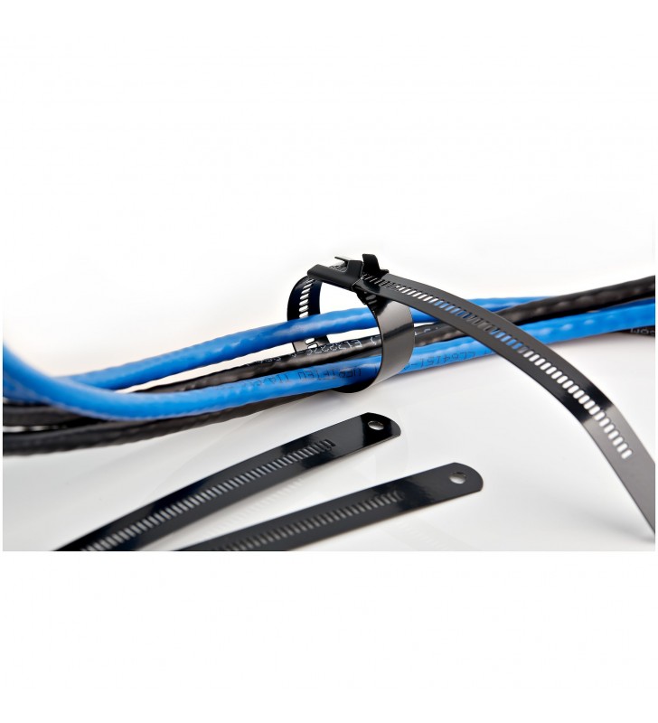 Startech.com cbmmct coliere pentru cabluri scara de cablu din oţel inoxidabil negru 50 buc.