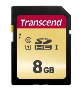 Memory card transcend sdc500s sdhc, 8gb, clasa 10