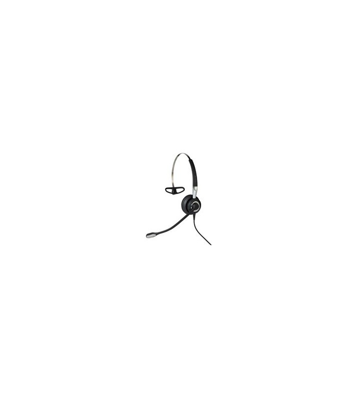 Jabra biz 2400 ii qd mono nc 3-in-1 wideband balanced căști cârlig-ureche, bandă de fixare pe cap, bandă gât negru, argint