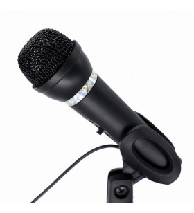 Microfon gembird, suport tip "picior", conector jack 3.5 mm, negru, "mic-d-04" (include tv 0.02 lei)x