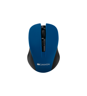 Canyon 2.4ghz wireless optical mouse with 4 buttons, dpi 800/1200/1600, blue, 103.5*69.5*35mm, 0.06kg