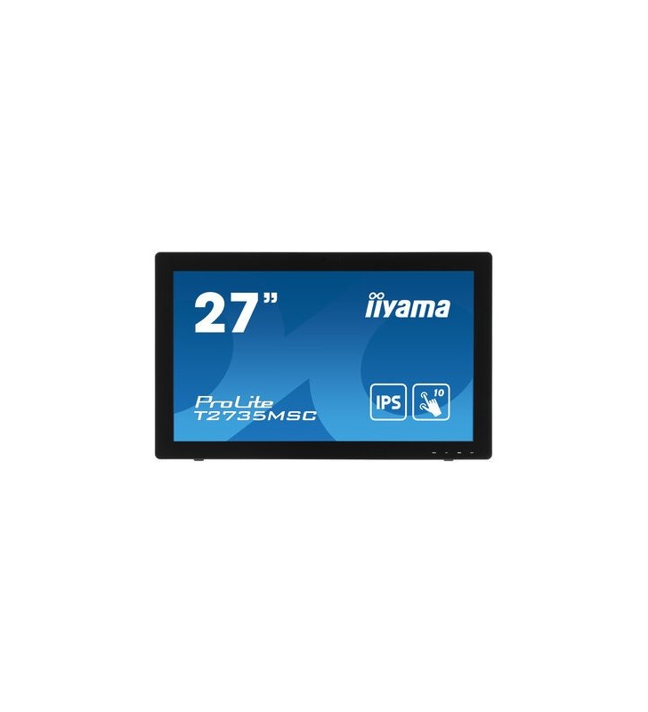Iiyama prolite t2735msc-b3 monitoare cu ecran tactil 68,6 cm (27") 1920 x 1080 pixel multi-touch negru