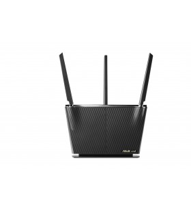 Asus rt-ax68u ax2700 aimesh router wireless ethernet bandă dublă (2.4 ghz/ 5 ghz) 3g 4g negru