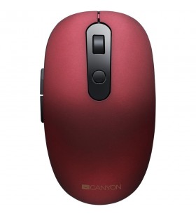 Canyon 2 in 1 wireless optical mouse with 6 buttons, dpi 800/1000/1200/1500, 2 mode(bt/ 2.4ghz), battery aa*1pcs, red, 65.4*112.