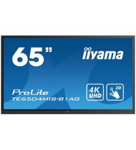 Iiyama te6504mis-b1ag afișaj semne panou informare digital de perete 165,1 cm (65") ips 4k ultra hd negru ecran tactil procesor