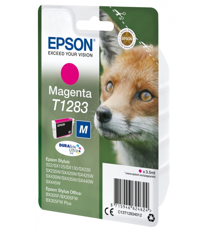 Epson fox singlepack magenta t1283 durabrite ultra ink