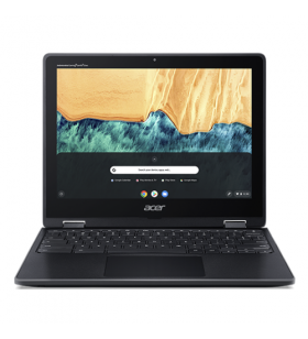 Laptop 2-in-1 acer chromebook spin 512 r851tn-c9gg, intel celeron dual core n4120, 12inch touch, ram 4gb, emmc 64gb, intel uhd graphics 600, chrome os, shale black