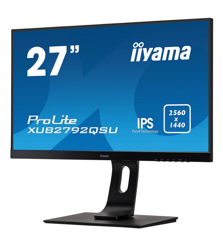 Iiyama prolite xub2792qsu-b1 led display 68,6 cm (27") 2560 x 1440 pixel quad hd negru