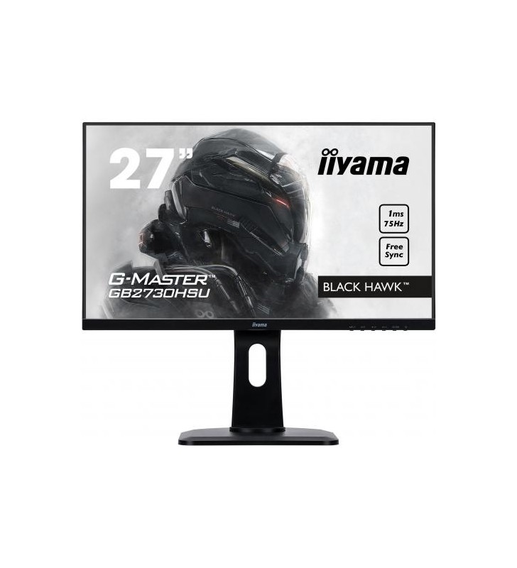 Monitor led iiyama g-master black hawk gb2730hsu-b1, 27inch, 1920x1080, 1ms, black