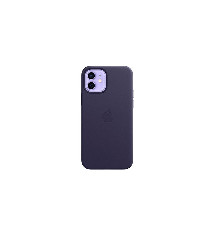 Iphone 12 / 12 pro leather case/with magsafe - deep violet