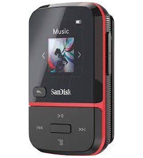 Sandisk mp3 32gb clip sport go – red