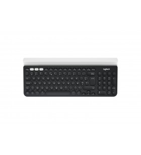 Logitech k780 tastaturi rf wireless + bluetooth azerty flamandă negru, alb