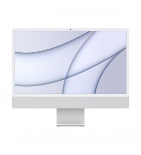 Apple 24-inch imac with retina 4.5k display: apple m1 chip with 8_core cpu and 8_core gpu, 256gb - silver