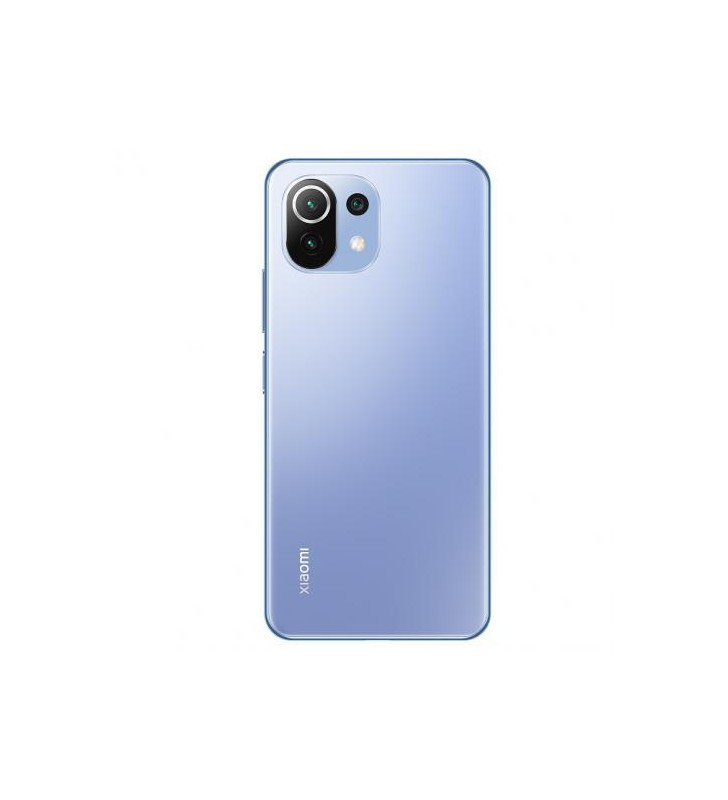 Telefon mobil xiaomi mi 11 lite, dual sim, 128gb, 6gb ram, 4g, bubblegum blue