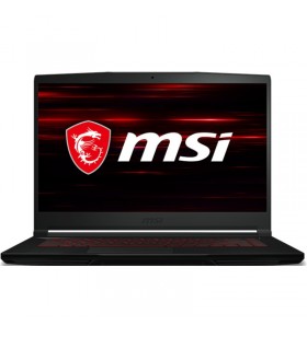 Laptop msi gf63 thin 10sc, intel core i5-10300h, 15.6inch, ram 8gb, ssd 256gb, nvidia geforce gtx 1650 max-q 4gb, no os, black