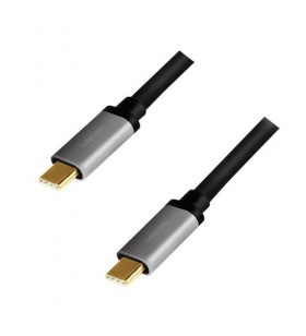 Cablu de date logilink cua0106, usb-c - usb-c, 1.5m, black