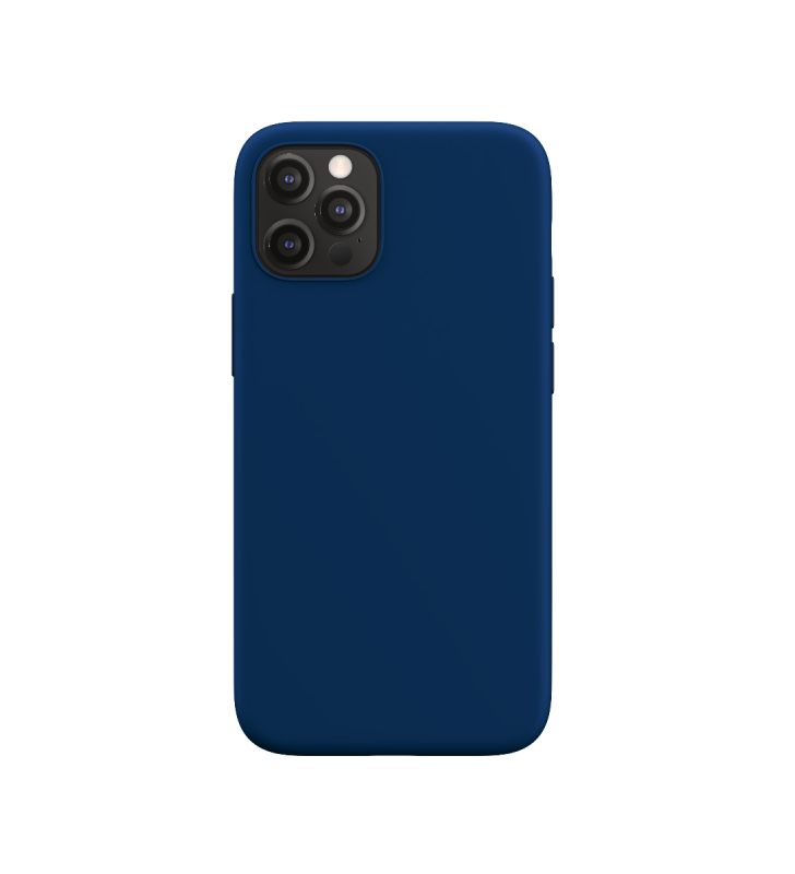 Husa de protectie next one silicon case magsafe pentru iphone 12 si iphone 12 pro, albastru