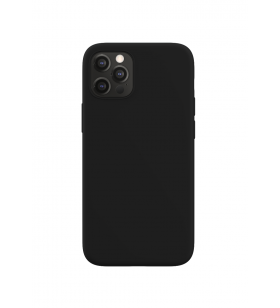 Husa de protectie next one silicon case magsafe pentru iphone 12 pro max, negru