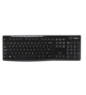 Logitech k270 tastaturi rf fără fir qwerty englez negru