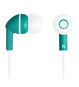 Canyon stereo earphones with micophone, green