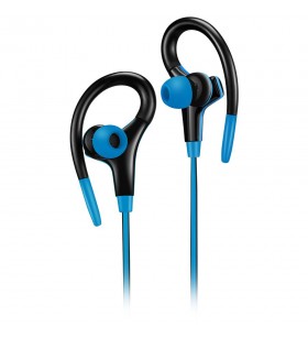Canyon stereo sport earphones with microphone, cable length 1.2m, blue, 32*58*25mm, 0.017kg