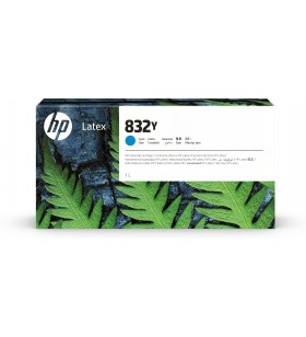 Hp 832y 1-liter cyan latex ink cartridge