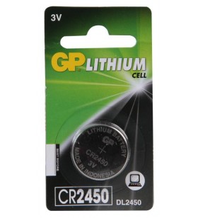 Baterie gp batteries, butoni (cr2450) 3v lithium, blister 1 buc. "gpcr2450-2cpu1" "gppbl2450052" - 945243