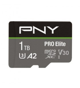 Memory card pny pro elite sdxc 1 tb, clasa10 + adaptor sd