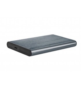 Gembird ee2-u3s-6-gr hdd/ssd drive enclosure 2.5inch with usb type-c port usb 3.1 brushed aluminum grey