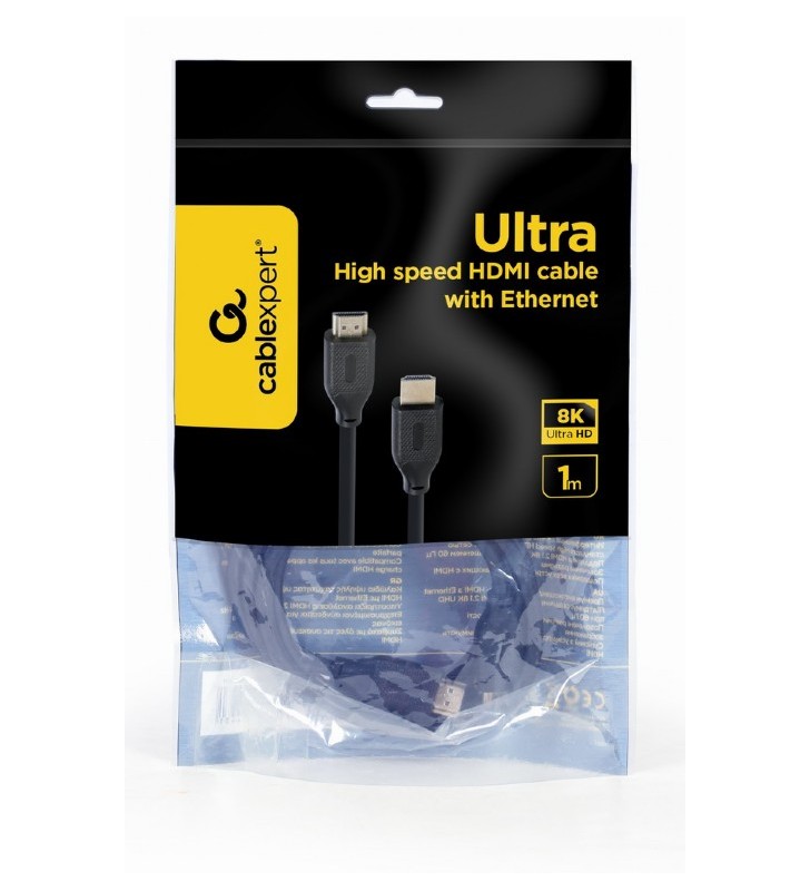 Gembird ultra high speed hdmi cable with ethernet 8k select series 1m