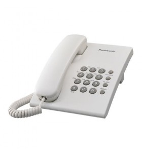 Telefon analogic Panasonic KX-TS500FXW, alb