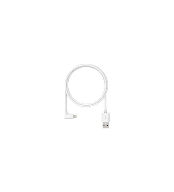 6ft usb-a to 90-degree/lightning cable white