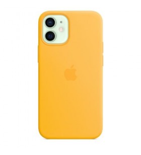 Protectie pentru spate apple magsafe silicone pentru iphone 12 mini, sunflower