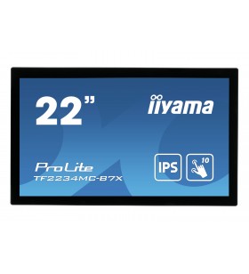 Iiyama prolite tf2234mc-b7x monitoare cu ecran tactil 54,6 cm (21.5") 1920 x 1080 pixel multi-touch multi-gestual negru