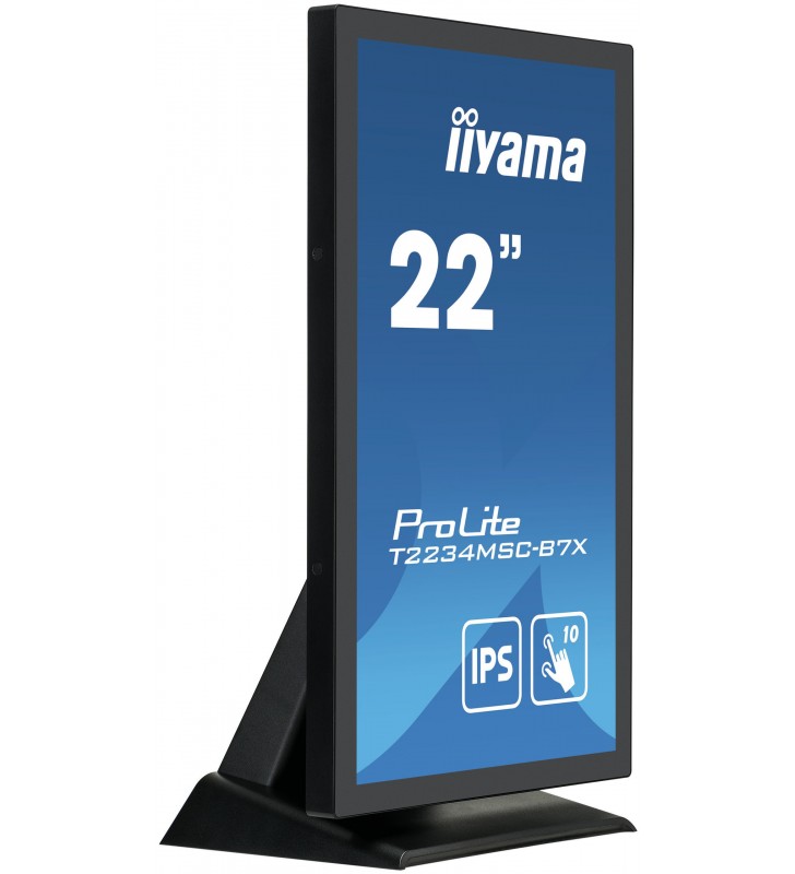 Iiyama prolite t2234msc-b7x monitoare cu ecran tactil 54,6 cm (21.5") 1920 x 1080 pixel multi-touch negru