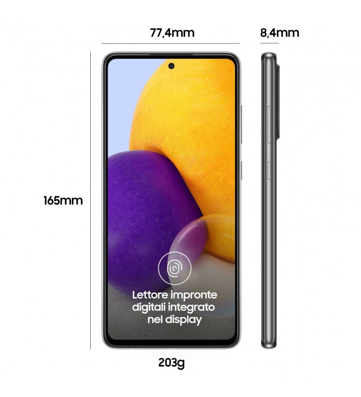 Samsung galaxy sm-a725fzkdeue smartphone 17 cm (6.7") dual sim android 11 4g usb tip-c 6 giga bites 128 giga bites 5000 mah