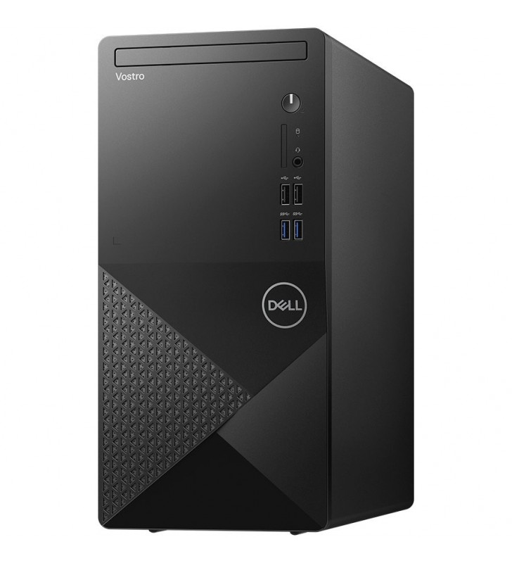 Dell vostro 3888 mt,intel core i3-10100(6mb,up to 4.3 ghz),8gb(1x8)2666mhz ddr4,1tb(hdd)3.5" 7200 rpm,dvd+/-,integrated graphics,wi-fi 802.11ac(1x1)+ bth,dell mouse - ms116,dell keyboard - kb216,win10pro,3yr nbd