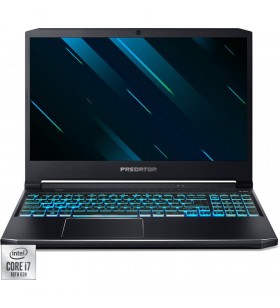 Laptop acer gaming 15.6'' predator helios 300 ph315-53, fhd ips 144hz, procesor intel core i7-10750h (12m cache, up to 5.00 ghz), 16gb ddr4, 512gb ssd, geforce rtx 3060 6gb, win 10 home, black